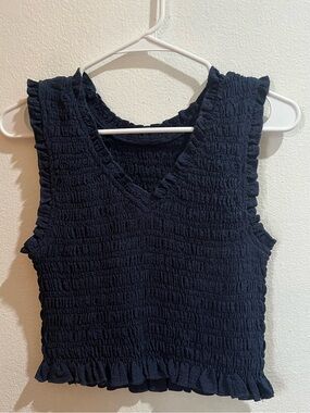 ✨CARLY JEAN LOS ANGELES Smocked Ruffle Tank Top✨